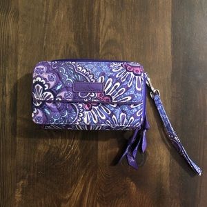 BRAND NEW Vera Bradley Purple Wallet Wristlet
